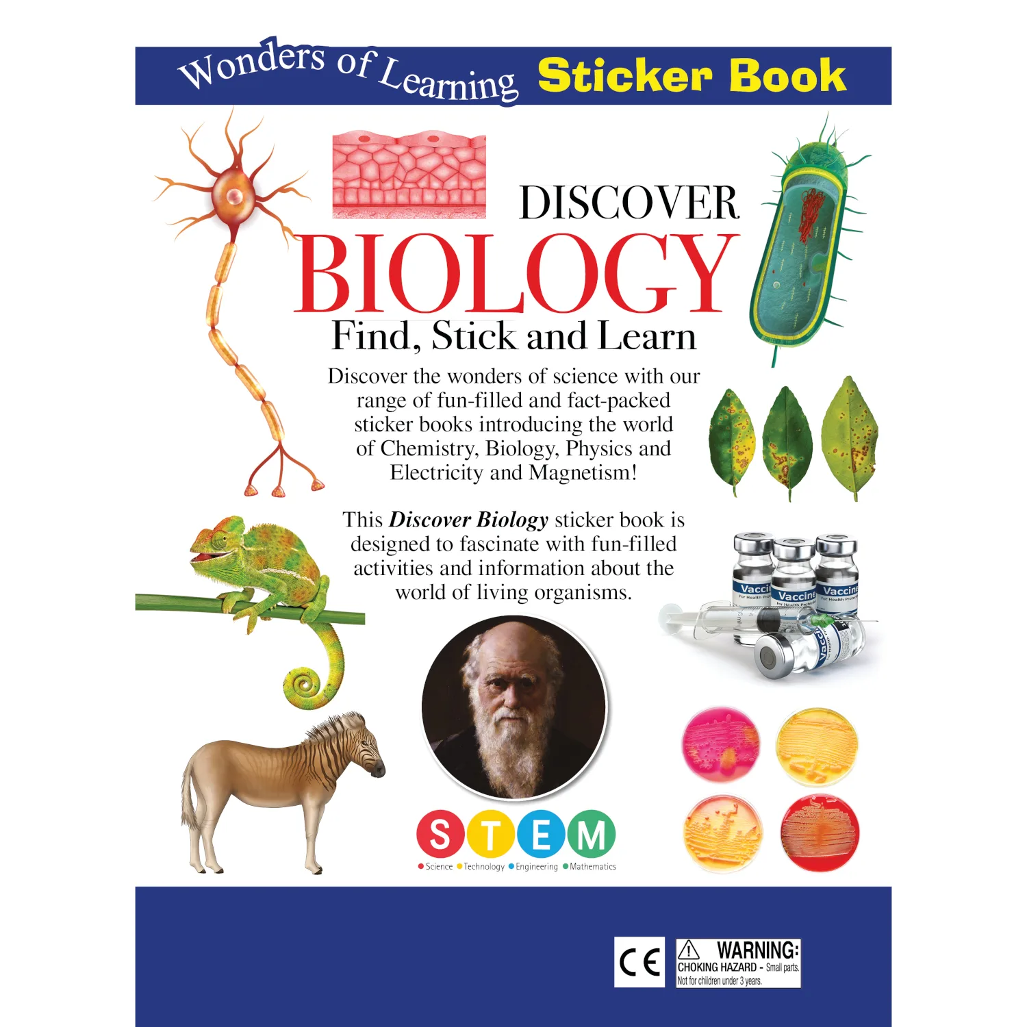Discover Biology Sticker Book by Wonders of Learning