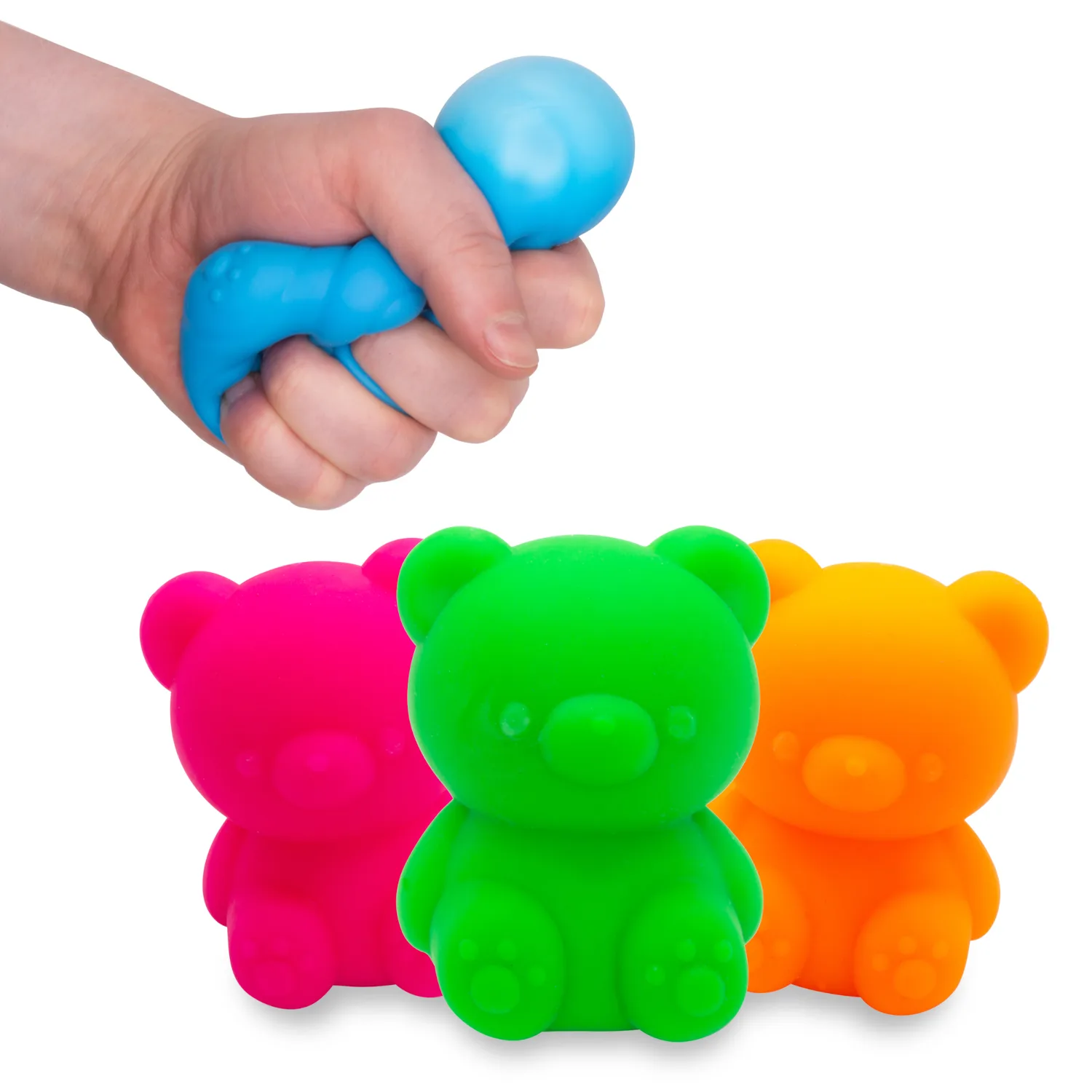 Scrunchems Fruity Neon Squish Bear by Tobar