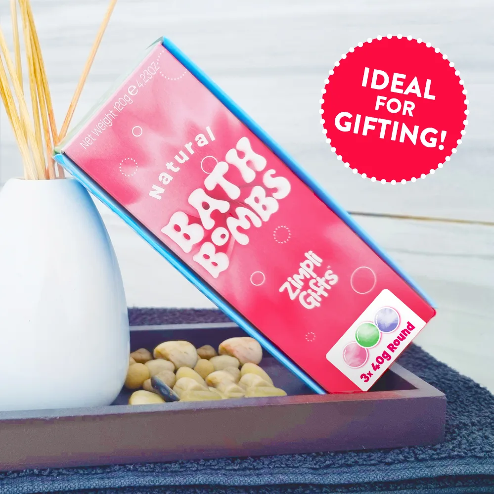 Round Bath Bomb Pack by Zimpli Gifts