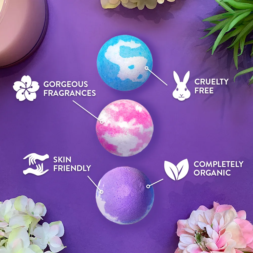 Round Bath Bomb Pack by Zimpli Gifts