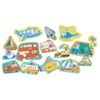 Wheels and Wonders Puzzles by Hape