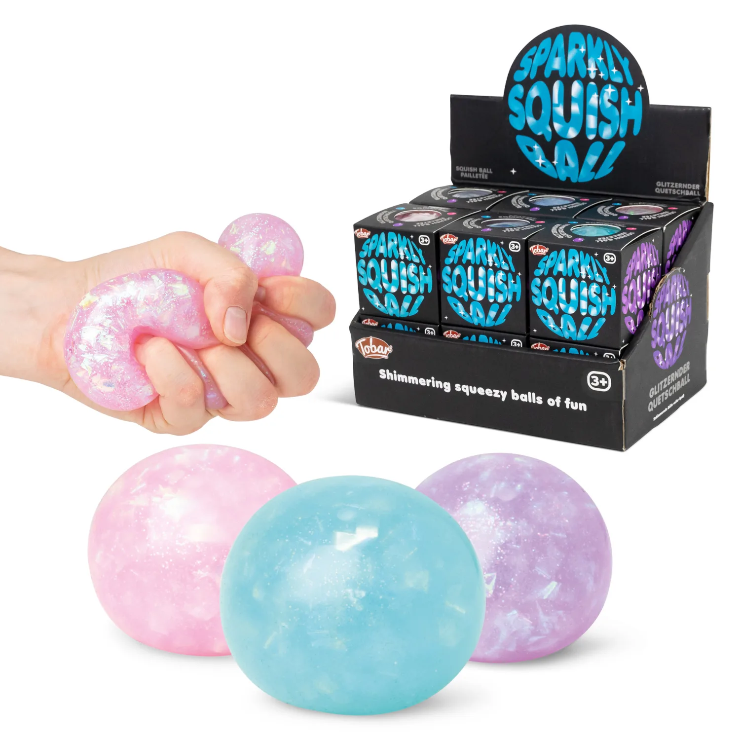 Scrunchems Sparkly Squish Ball by Tobar
